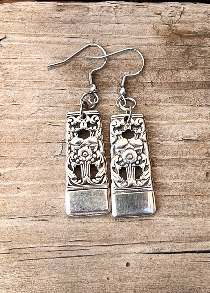Earrings made from spoon handles: Danish Princess