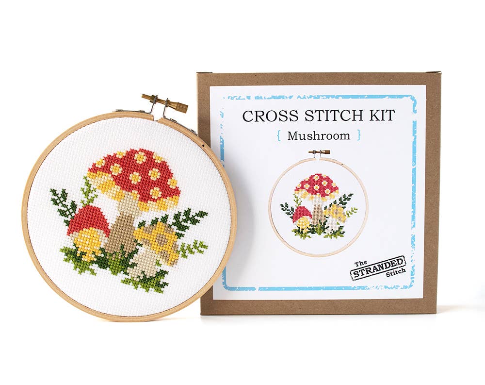 Mushroom Cross Stitch Kit