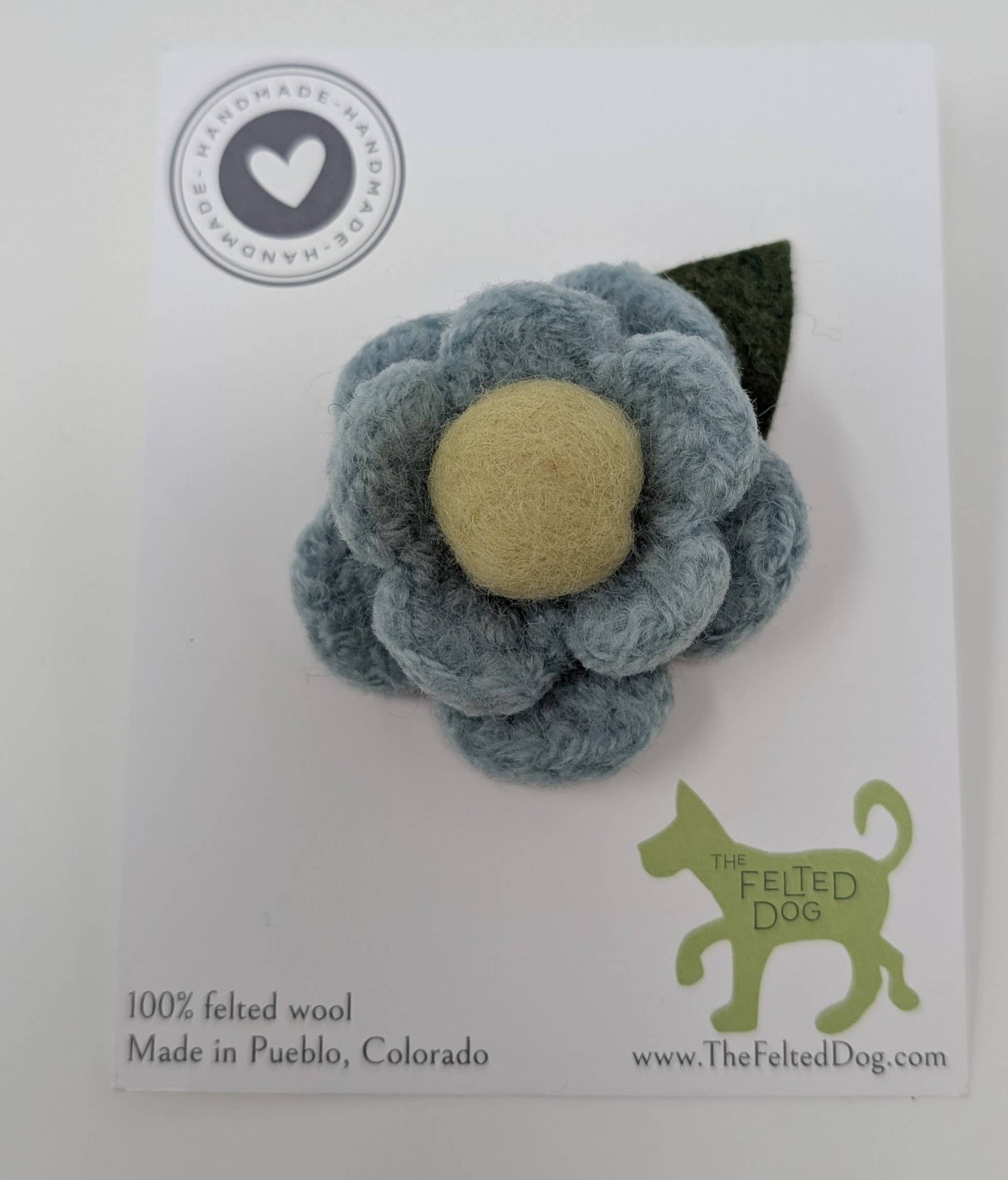 Handmade Felted Flower Car Vent Clip & Diffuser
