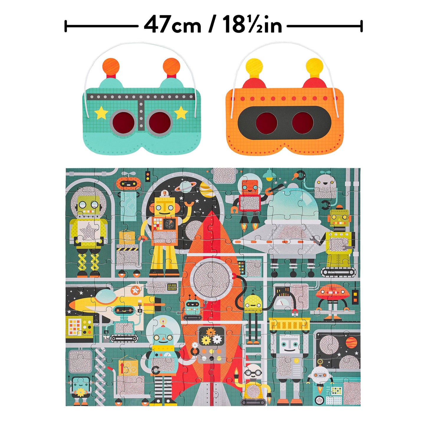 Robot Factory 100-Piece Decoder Puzzle