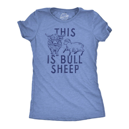 This Is Bull Sheep Women's T Shirt: Light Heather Blue - Bull Sheep / 3XL