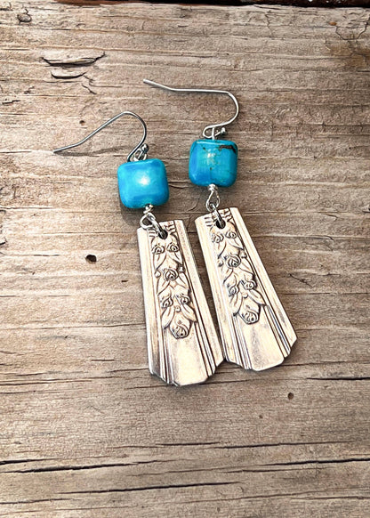 Earrings made from spoon handles: Danish Princess