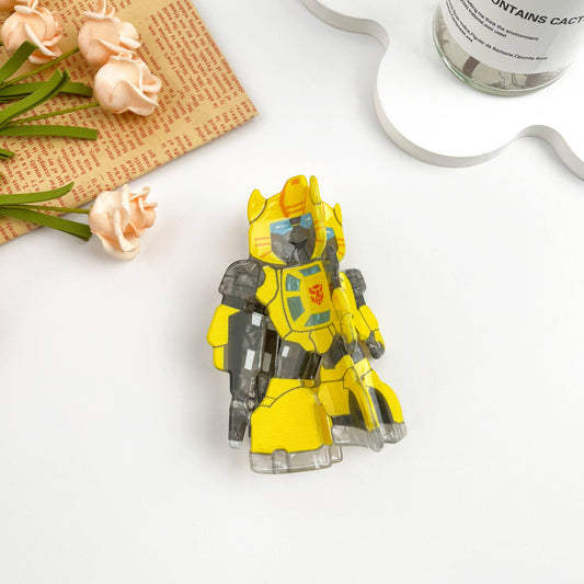 Transformers Robot Acrylic Hair Claw Clip: Yellow