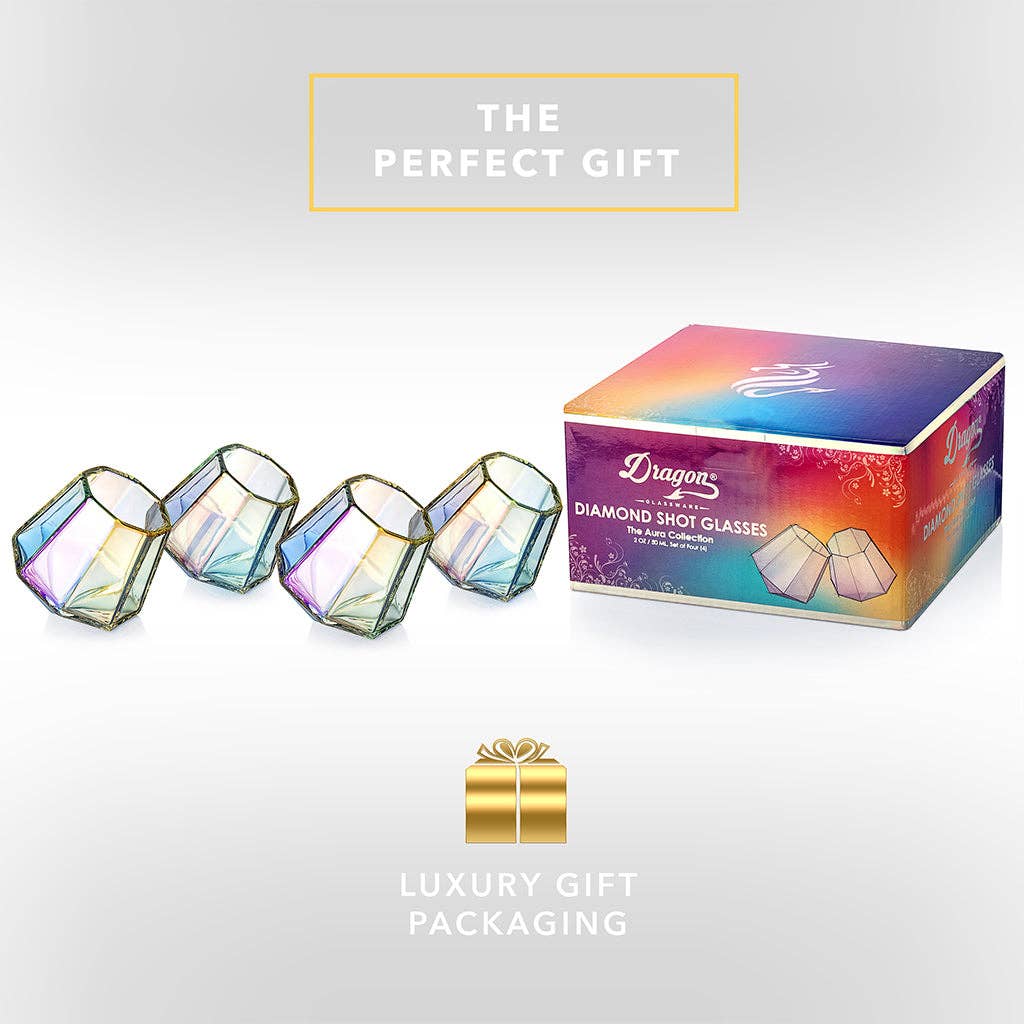 Diamond Shot Glasses - The Aura Collection