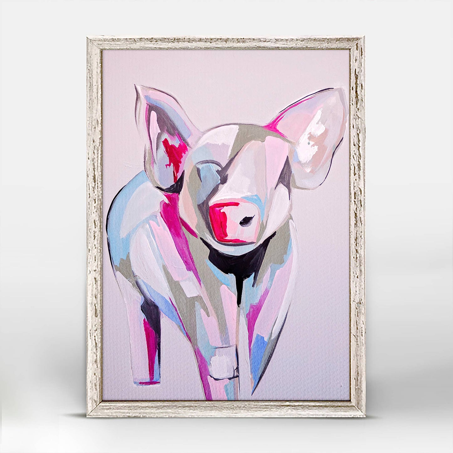 Lively Livestock - Pig Mini Framed Canvas