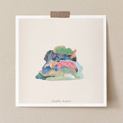 Pile Of Laundry: 7" X 7"