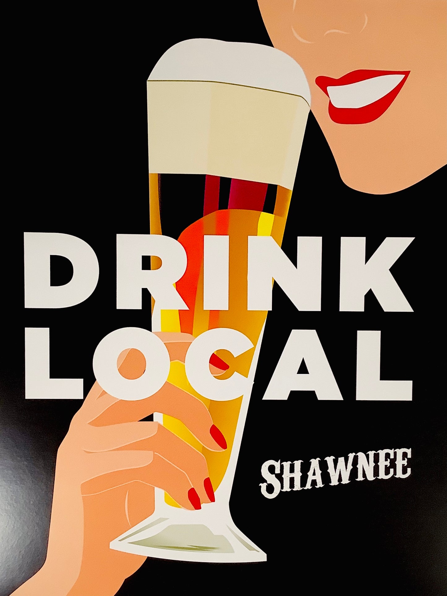 Drink Local SHAWNEE - 11'' x 14'' Art Print
