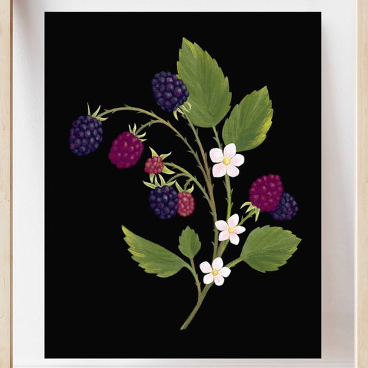 Blackberry Art Print by Cailee Corbett - 8” x 10” Art Print