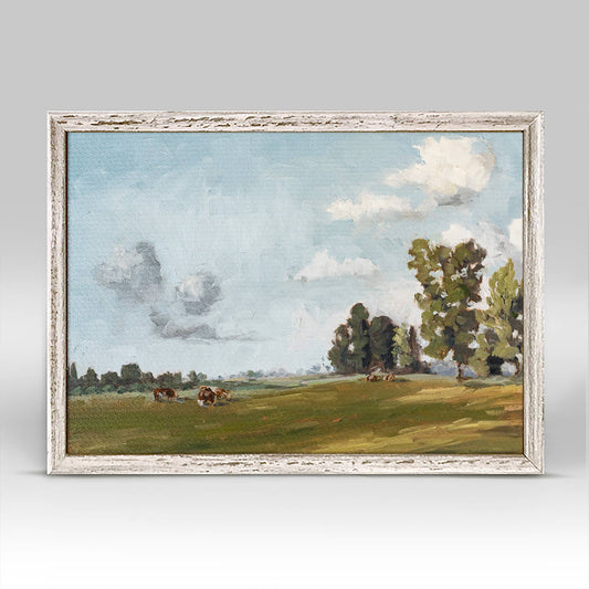 Open Fields Mini Framed Canvas