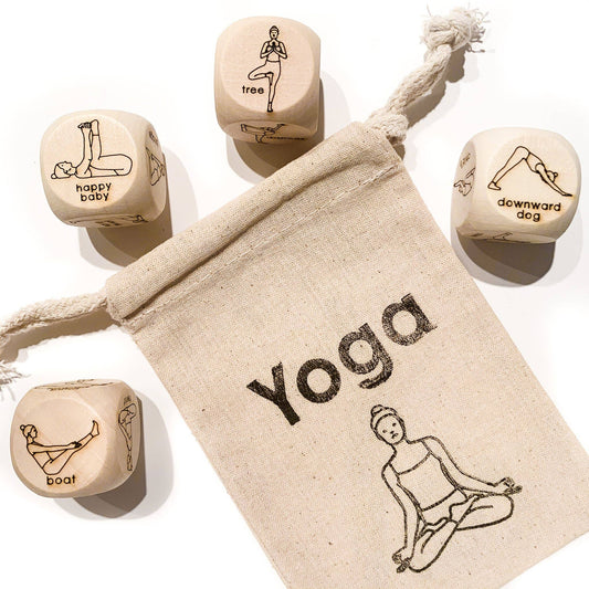 Children’s Yoga Dice Set With Carry Bag