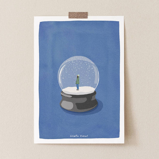 Snow Globe: 7" X 10"