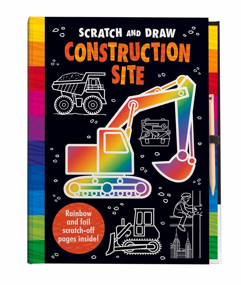 Scratch and Draw Construction Site - An Interactive Hardcover Workbook