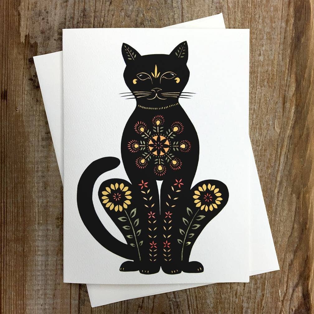 Cat - Greeting Card