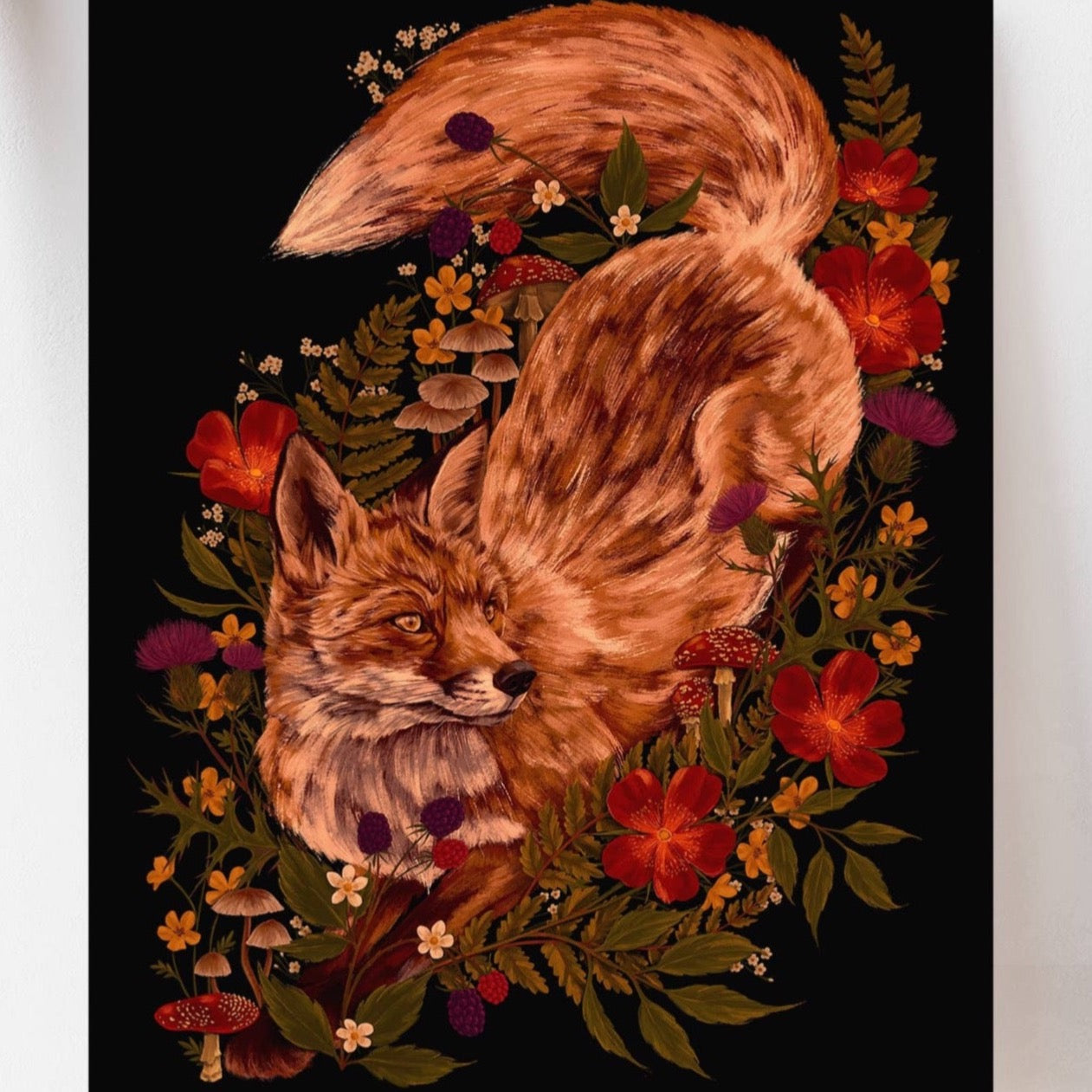 Fox Forest Art Print by Cailee Corbett - 8” x 10”