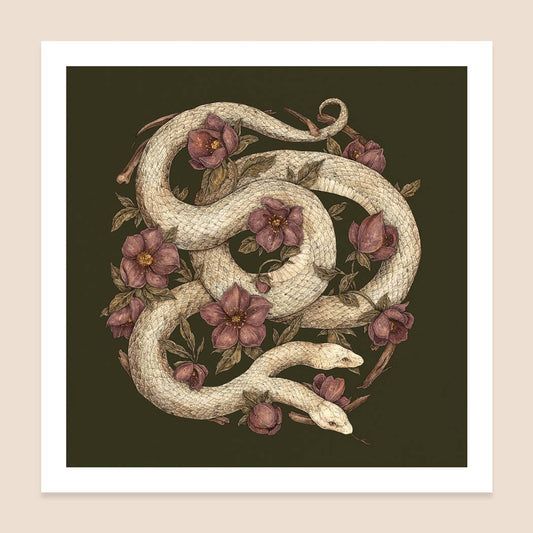 Two-Headed Snake Print