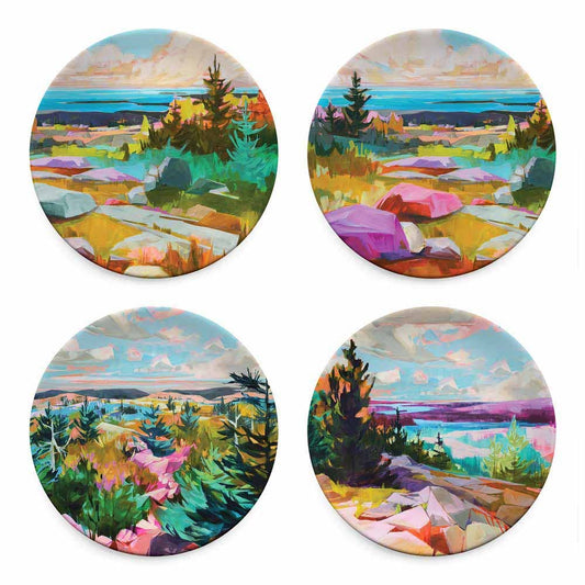 Press Pause - Set of 4 Plates Designed by Jess Franks