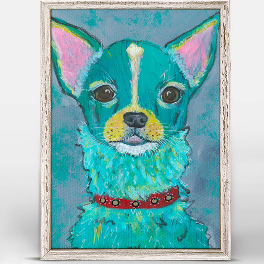 Puppy Collection - Chihuahua Mini Framed Canvas