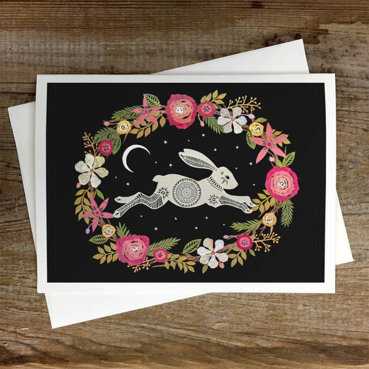 Bounding Through The Sweetest Hour - Greeting Card