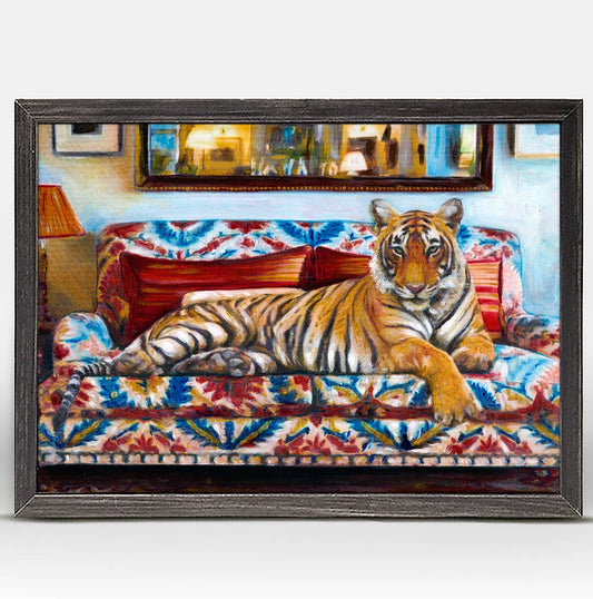 Tiger Prince Mini Framed Canvas