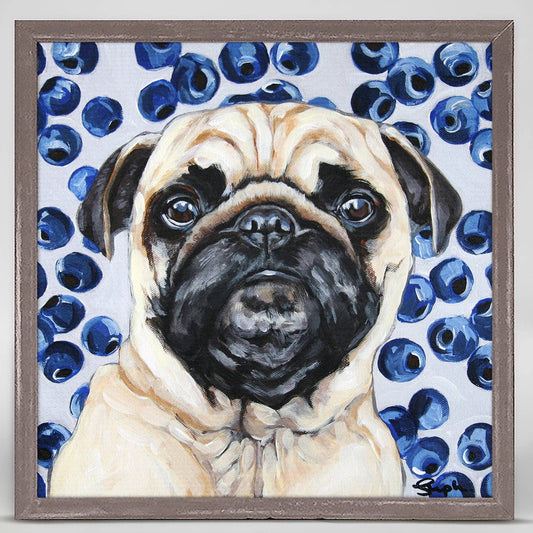 PugBerry Mini Framed Canvas
