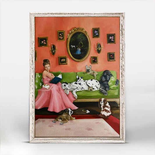 Once Upon A Time - Pups Mini Framed Canvas