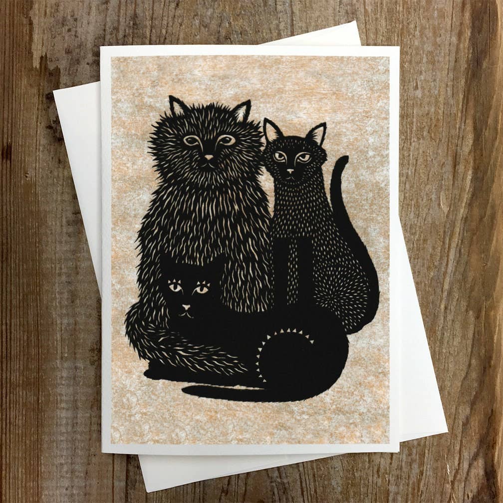 Cat Trio - Greeting Card