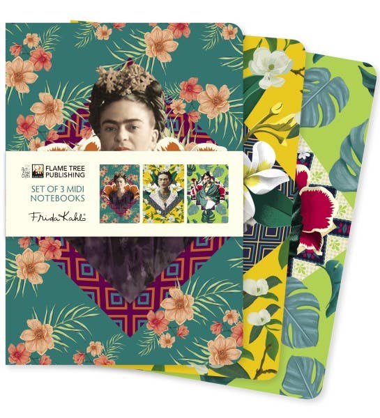 Frida Kahlo Set of 3 Midi Notebooks