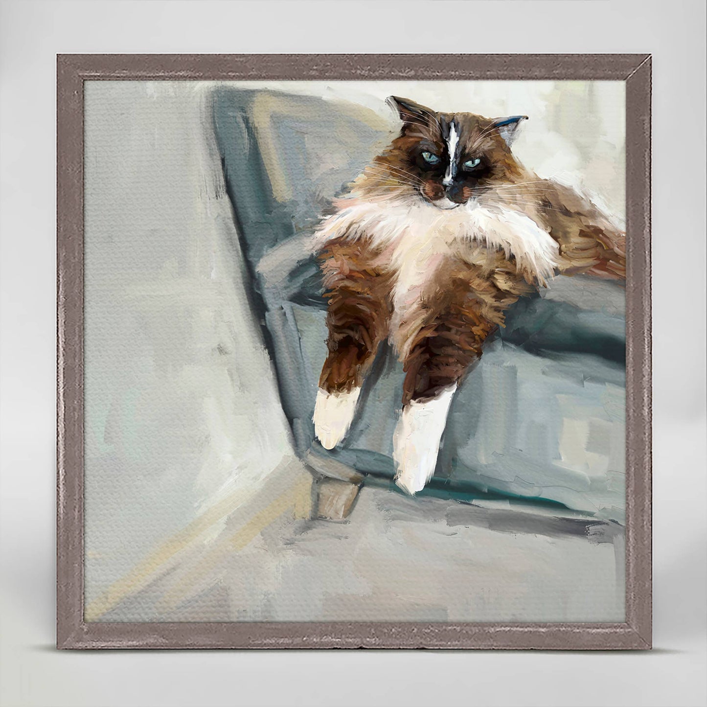 Peanut The Cat Mini Framed Canvas