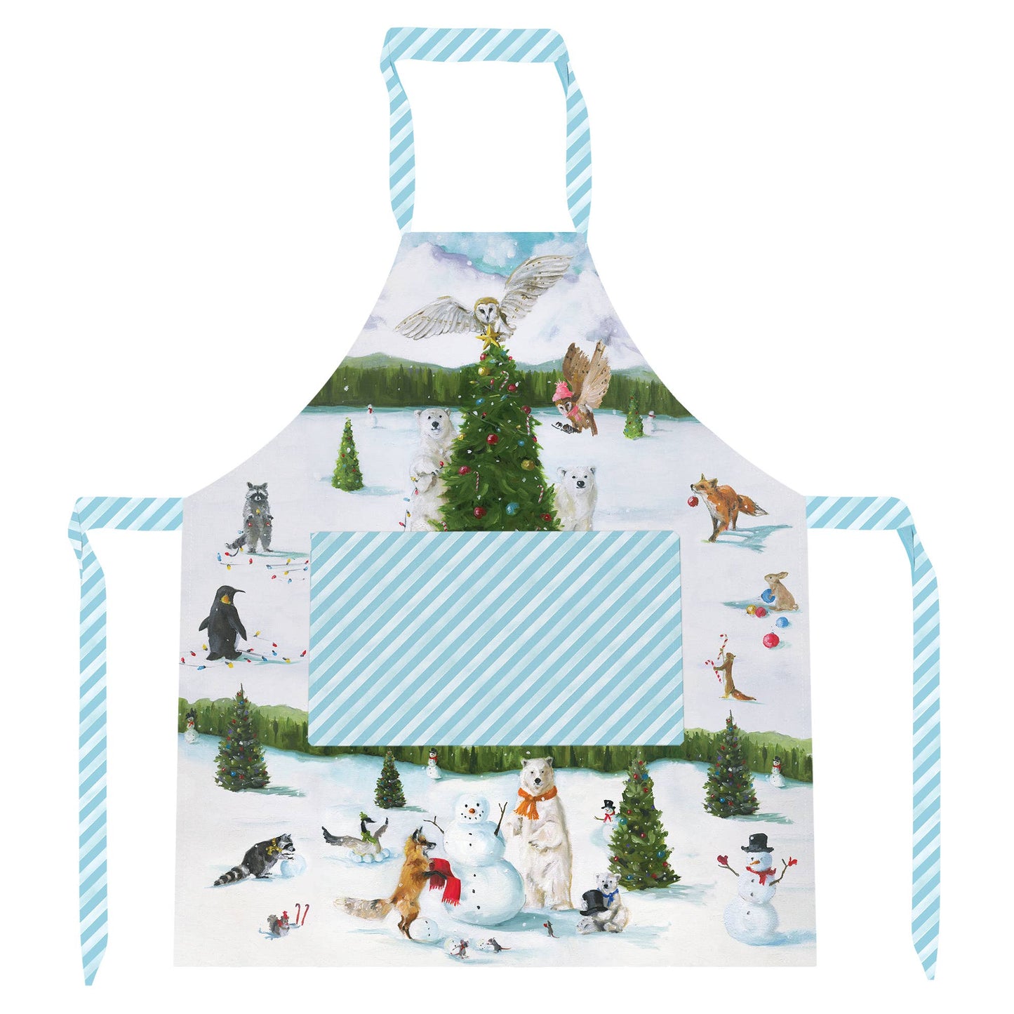 Holiday Linens - The Happiest Snowman Apron (Adult Size)