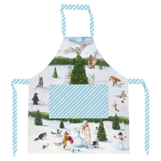 Holiday Linens - The Happiest Snowman Apron (Kids Size)