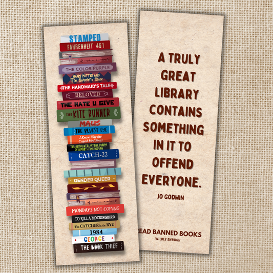 Banned Book Stack Bookmark