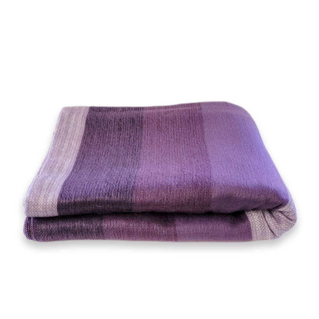 Morado - Alpaca Wool Throw Blanket