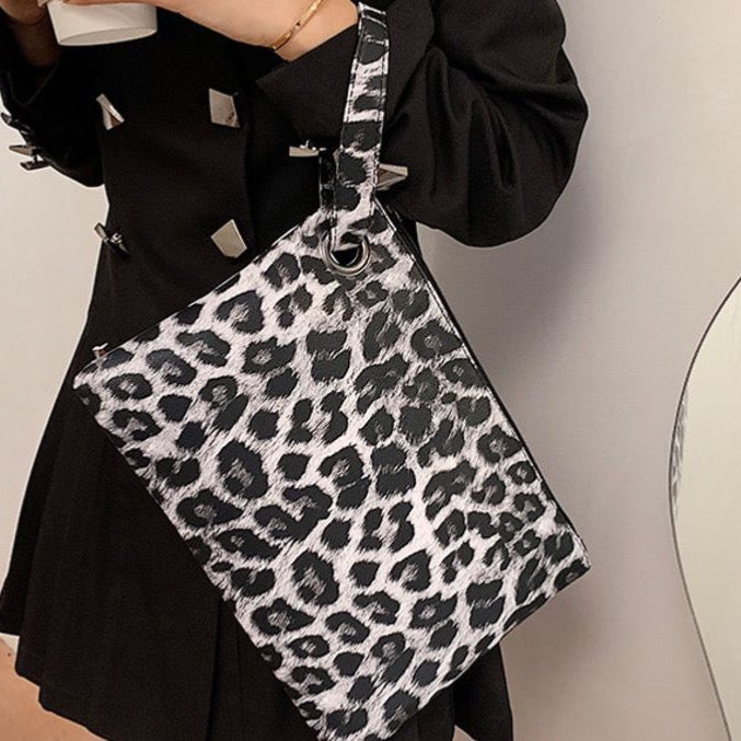 Leopard Print Temperament Clutch Bag
