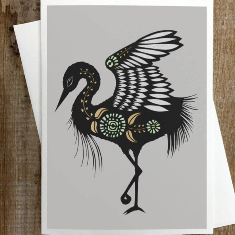 The Heron - Greeting Card