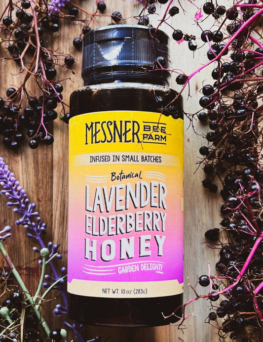 Lavender Elderberry Infused Honey - 10oz