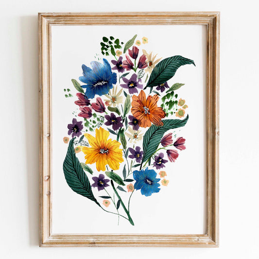 Spring Florals III, 100% Cotton Archival Print