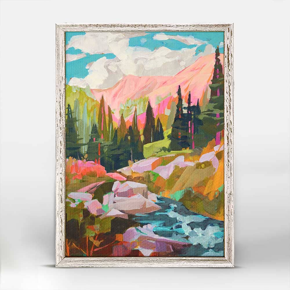 Road Trip - Alpine by Jess Franks Mini Framed Canvas
