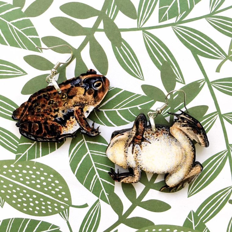 Southern Toad Earrings