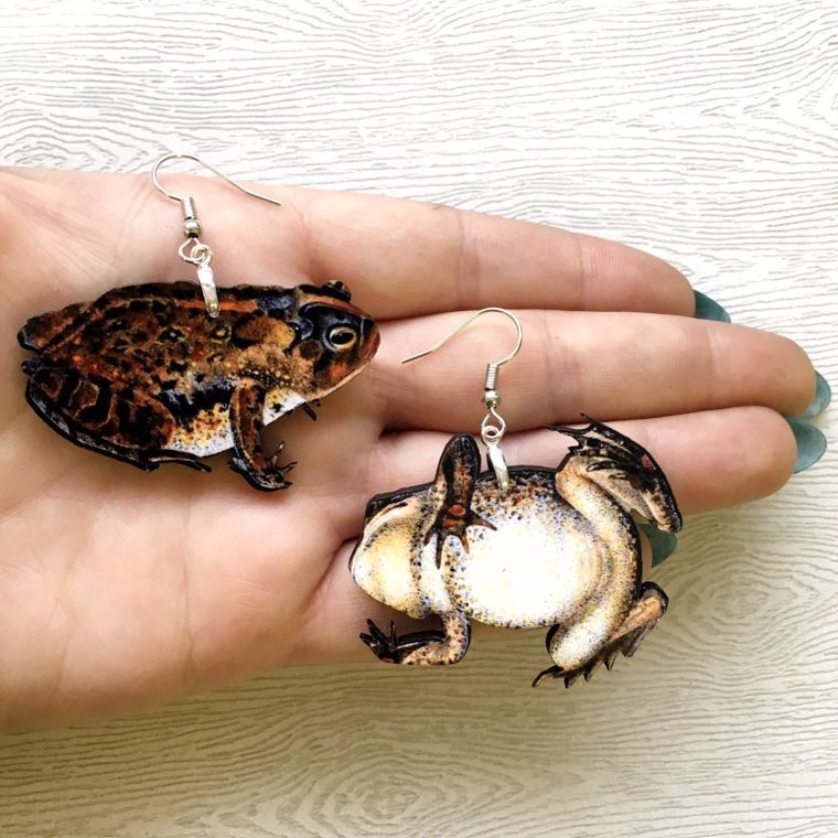 Southern Toad Earrings